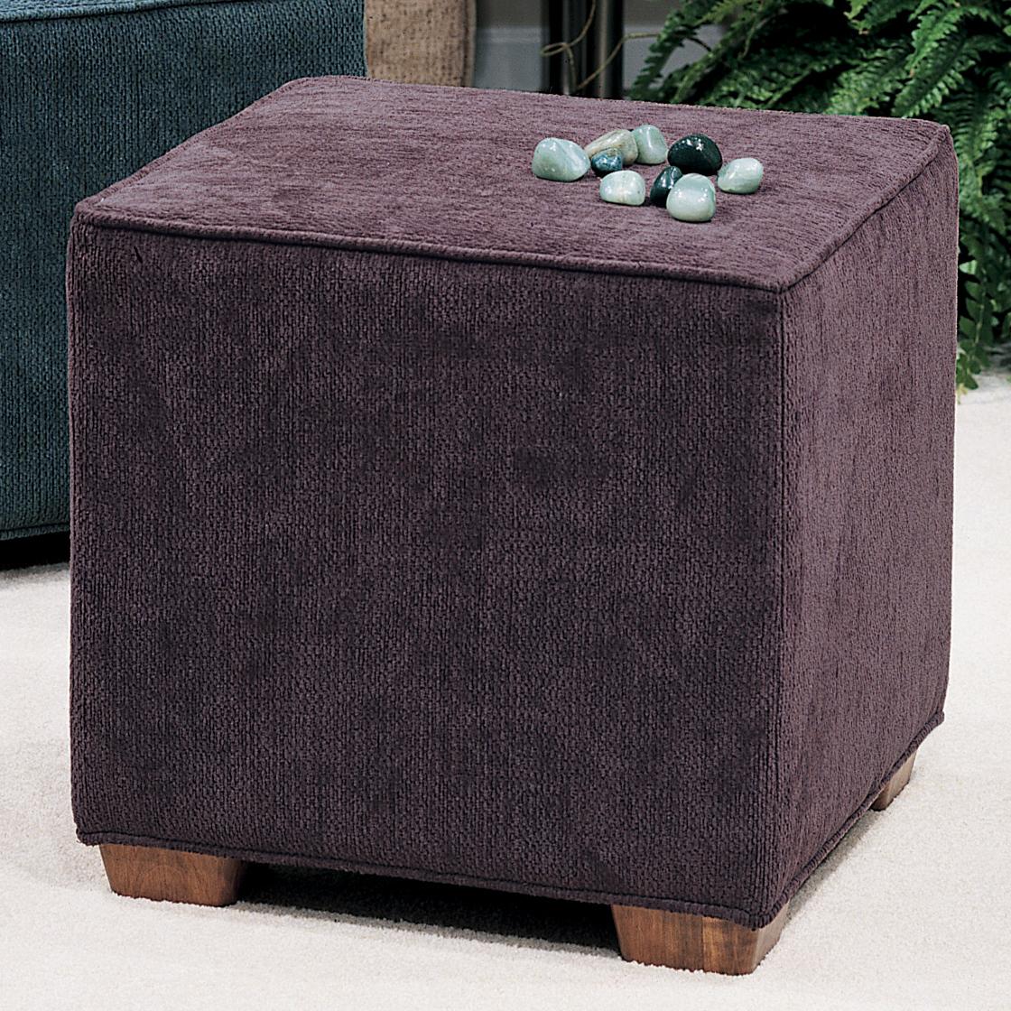 Smith Brothers Accent Chairs and Ottomans SB Square Ottoman with Block